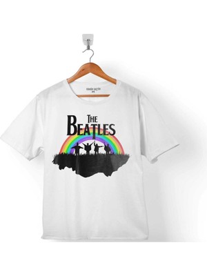 Kendim Seçtim The Beatles Gökkuşağı Logo Abbey Road At Çocuk Tişört