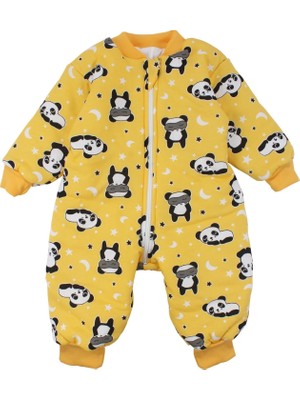 Bebegen Unisex Sarı Panda Yıldız Desenli Uyku Tulumu 2.5 Tog