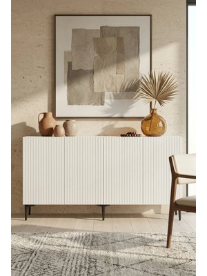 Ceneyra KA1513B Zeynep Konsol Beyaz 150CM