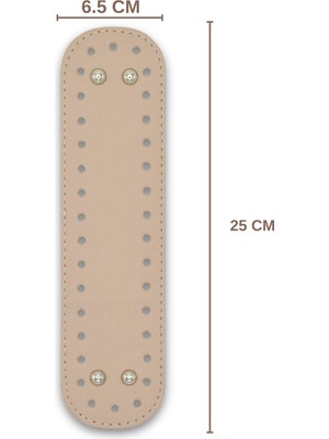 Sensy Çanta Tabanı Mini Suni Deri 6.5CMX25CM Canta Aksesuarı ve Çanta Aksesuar