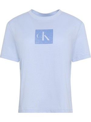 Calvin Klein Kadın Ss Classic Monogram Grafik Detaylı T-Shirt