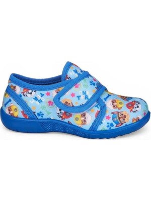 NeSe Shoes Erkek Çocuk Panduf, Çocuk Kreş Ayakkabısı, Esnek ve Hafif Tabanlı Panduf, Çocuk Ev Ayakkabısı — Mavi Köpekli