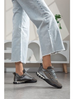 Valenza Paraşüt Ortopedik Sneaker Yürüyüş Ayakkabısı Füme