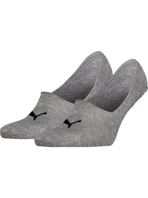 Puma Unisex Gri Puma Puma Unısex Mıd Cut Footıe 2 Gri Unisex Çorap