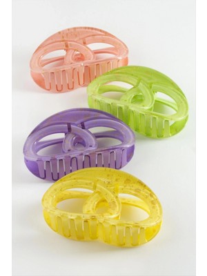 Marsilyan™- Iç Içe Halka Renkli Mandal Toka 12 cm