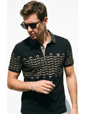 Tommy Crosse Erkek Regular %100 Pamuklu Polo Yaka Tshirt
