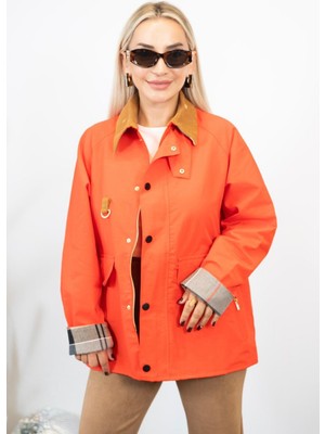 Muna Boutique Mevsimlik Turuncu Ceket