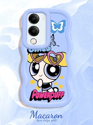 HONTINGA Vivo Y19E Uyumlu Kılıf Düşüme Önleyici Basitlik Anti Düşme Kamera Koruyucu Basit Mavi Yumuşak Silikon Sevgili Çift Telefon Kılıfı Anime Desen K9-0357