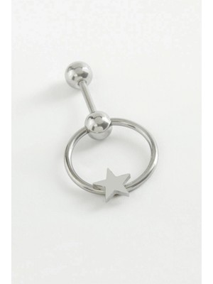 Marsilyan™- Yıldız Çelik Piercing 1 Adet