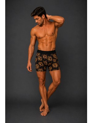 Brem Handsome Kaplan Desenli Erkek Boxer
