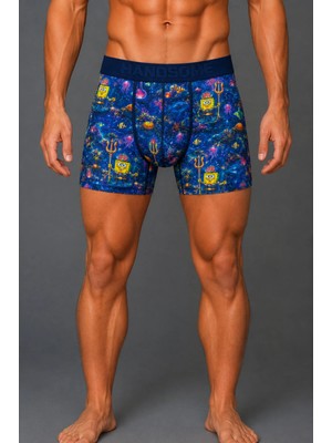 Brem Handsome Sünger Bob Desenli Erkek Boxer