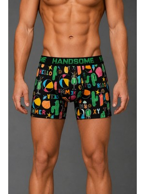 Brem Handsome Katktüs Desenli Erkek Boxer