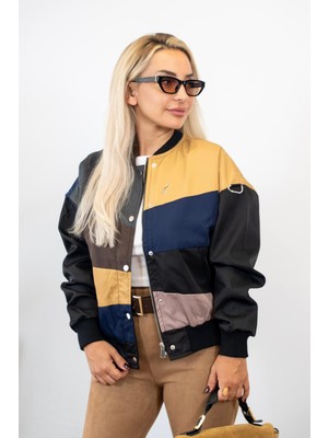 Muna Boutique Renkli Bomber Ceket