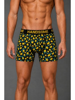 Brem Handsome Limon Desenli Erkek Boxer