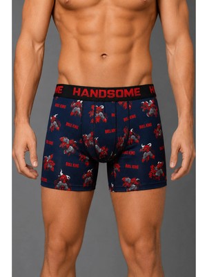 Brem Handsome Boğa Kralı Desenli Erkek Boxer