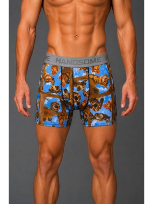 Brem Handsome Hayvanlar Desenli Erkek Boxer