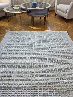 Evoris Enjoy 0220 Krem Iskandinav Sisal Bukle Yumuşak Özel Ölçü Salon Koridor Mutfak Halısı Yolluk