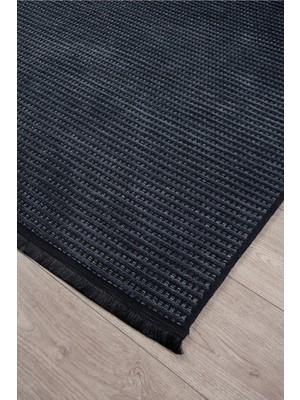 Evoris Antrasit Iskandinav Sisal Yıkanabilir Kaymaz Tabanlı Kilim Yolluk Oturma Odası Mutfak Halısı