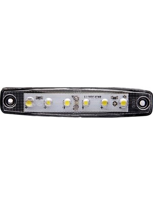 Eldenör Beyaz Parmak LED Dorse Lamba 6 Ledli 12-24V