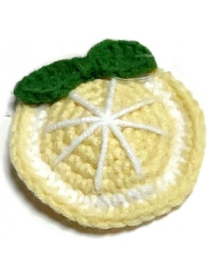Marsilyan™- El Yapımı Limon Işlemeli Örgülü Çıtçıtlı Toka