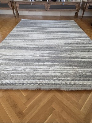 Evoris Enjoy 0140 Krem Gri Iskandinav Sisal Bukle Yumuşak Özel Ölçü Salon Koridor Mutfak Halısı Yolluk