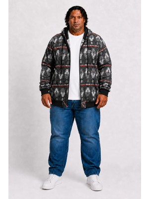 Moc Grande MocGrande Oduncu Kapüşonlu Sweatshirt Original 22221 SIYAH