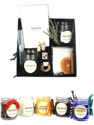 Miebox Make It Easier Mum Kitleri - Aromaterapi Mum Yapım Seti - Kendin Yap Mum Malzemeleri (Aromat
