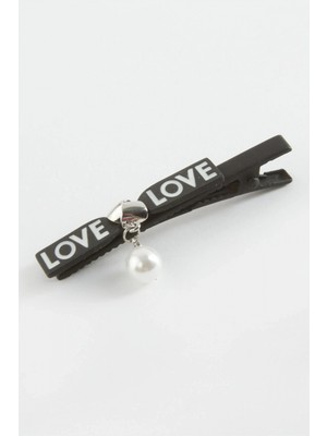 Marsilyan™- Love Yazılı Inci Pens Toka