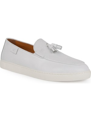Libero Erkek Loafer Ayakkabı Hakiki Deri Antik Püsküllü Delikli Sneaker Taban Bağcıksız Hafif Eva L5646