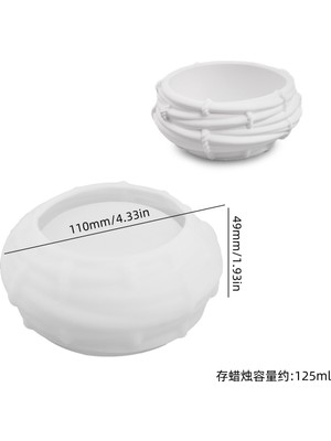 Eternal Luck Dekoratif Kuş Yuvası Silikon Kalıp – Alçı, Taş Tozu, Beton ve Çimento Uyumlu 110X49 mm