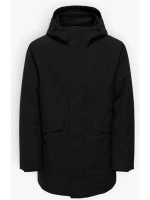 Only & Sons Onsenrıco Waterproof Stretch Parka Noos Erkek Siyah Mont - 22037057