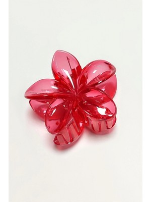 Marsilyan™- Kırmızı Lotus Toka 6 cm (Kartsız)