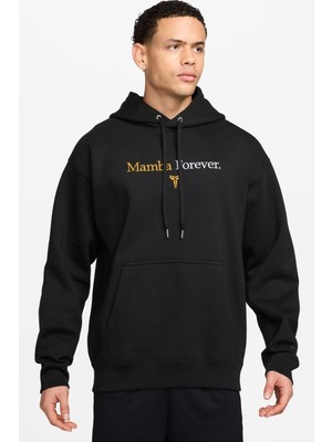 Nike Kobe Fleece Loose Fit Hoody Black Bol Kesim Kapüşonlu Erkek Sweatshirt Siyah