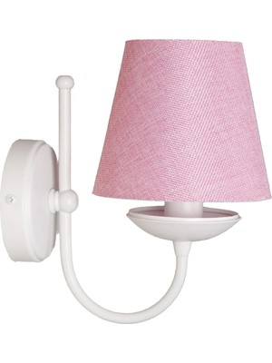 St. Morritz Basic Line Parlak Beyaz Kumaş Başlıklı Aplik Hasır Açık Pembe