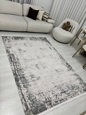 Gülcem Home Ihtişam Perge,  Emsalsiz Ipeksi Yün Tuşeli Triko Akrilik Oturma Odası ve Salon Halısı