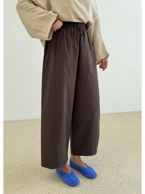 Moda Aksa Chino Dikişli Palon Pantolon Kahve