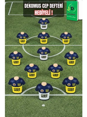 LİSANSLI FENERBAHÇE SİLGİLİ FORMA TASARIMLI KALEMTRAŞ "TEK ADET" DEKOMUS CEP DEFTERİ HEDİYELİ