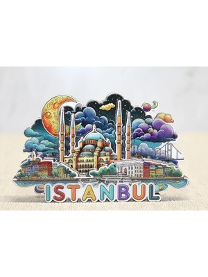 Asa Store Ahşap Istanbul Temalı Magnet ALK4599