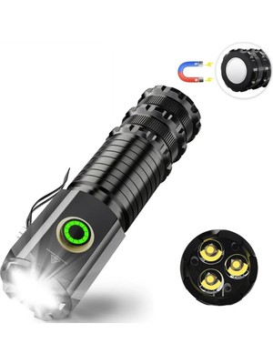 Asa Store Wison WS-3838 1500 Lümen Mıknatıslı USB Şarjlı El Feneri