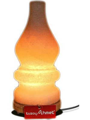 St. Morritz Dekoratif Tuz Lamba Gaz Labası Model Beyaz Tuzdan Yapılmış