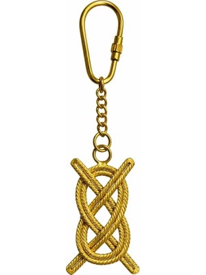 Asa Store Pirinç Gemi Düğümü Anahtarlık 3075C