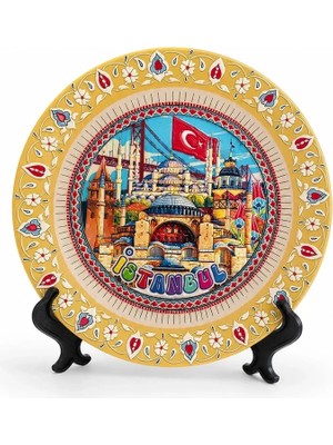 Asa Store Istanbul Temalı Porselen Dekoratif Tabak 20 cm ALK5845