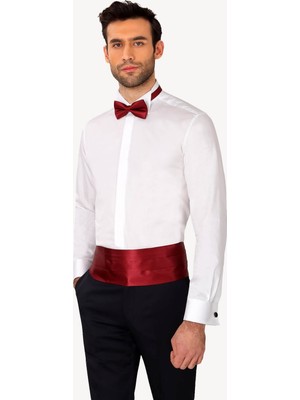 Erkek Bordo Damatlık Kuşak Takım