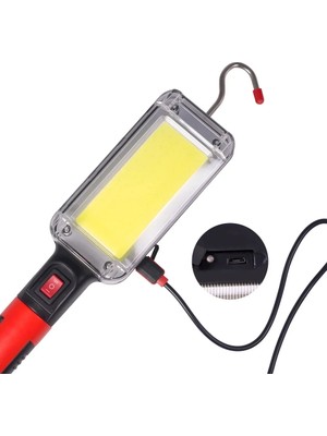 Asa Store Gold Silver GS-2040 1200 Lümenmıknatıslı Cob LED Tamirci Feneri