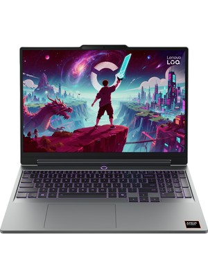 Lenovo LOQ AMD Ryzen 7 250 16GB 512GB SSD RTX5050 Freedos 15.3" Taşınabilir Bilgisayar 83TN0097TR