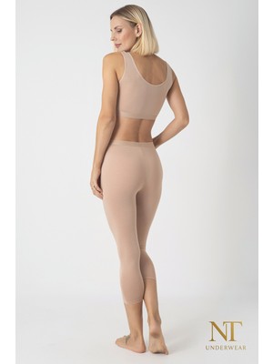 NT Underwear Kadın Bambu Kapri Tayt – Hafif, Rahat, Terletmeyen