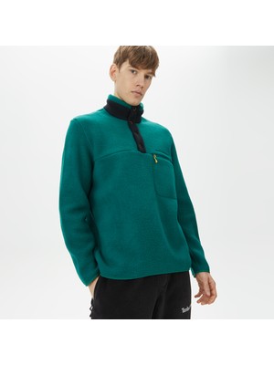 Peak Performance Fleece Snap Erkek Yeşil Outdoor Polar