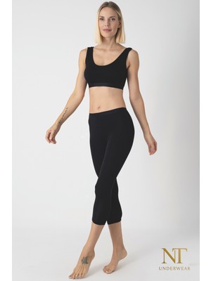 NT Underwear Kadın Bambu Kapri Tayt – Hafif, Rahat, Terletmeyen