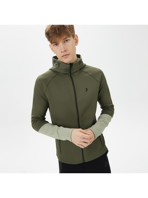 Peak Performance Rider Zip Hood Erkek Yeşil Outdoor Ceket