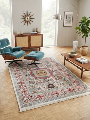 Brillant Modern Klasik Desen Lateks Taban Salon Antre Halı